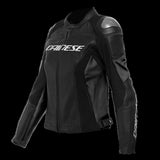 Dainese Racing 4 Lady Leather Jacket Perforated Black/Black Size - 44 - Dainese