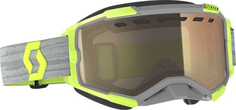 SCOTT 278604-1120245 Fury Goggle Snow Cross Ls Gry/Ylw W/Bronze Chrome