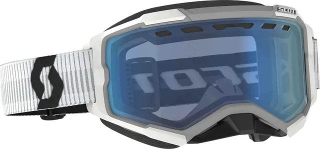 278605-0002107 Fury Goggle Snow Cross White W/Blue