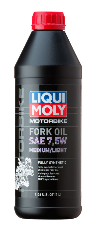 LIQUI MOLY 1L Motorbike Fork Oil SAE 7.5W Medium/Light - LIQUI MOLY