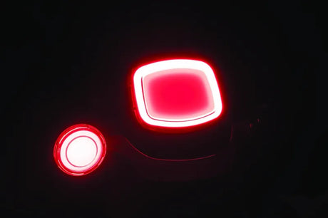 Kuryakyn Tracer L.E.D. Front Turn Signal Insert, Red Light, Smoke Lens 1156 - RV and Auto Parts