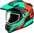 A11151176 Gmax Gm-11 Ronin Helmet Black/Aqua/Coral Lg - RV and Auto Parts