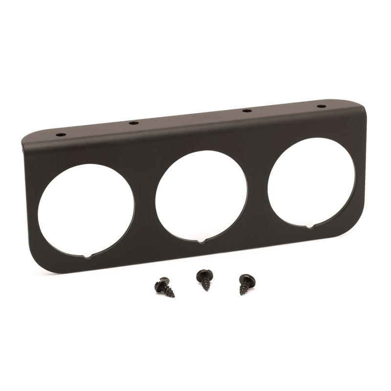 Autometer 2-1/16in Black 3-Hole Gauge Panel - 2238