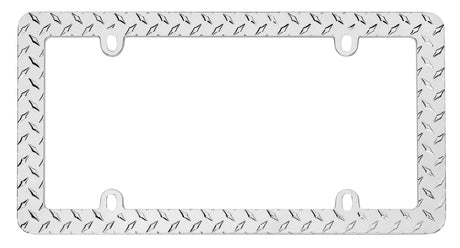 30830 Cruiser License Plate Frame Diamond Plate