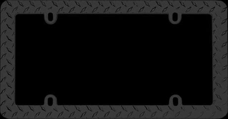 30850 Cruiser License Plate Frame Diamond Plate