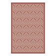 Lippert All Weather 8'X12' Terracotta outdoor rug with stylish geometric pattern.