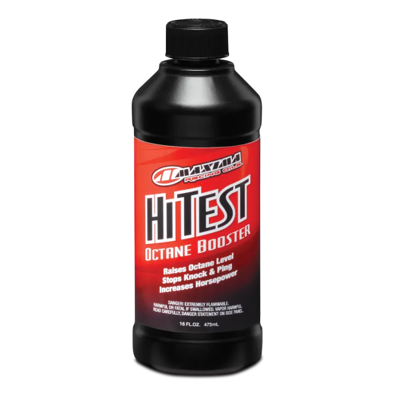 Maxima Hi-Test Fuel Octane Booster - 16oz bottle for enhancing engine performance.