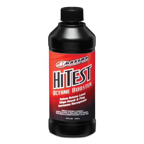 Maxima Hi-Test Fuel Octane Booster - 16oz bottle for enhancing engine performance.