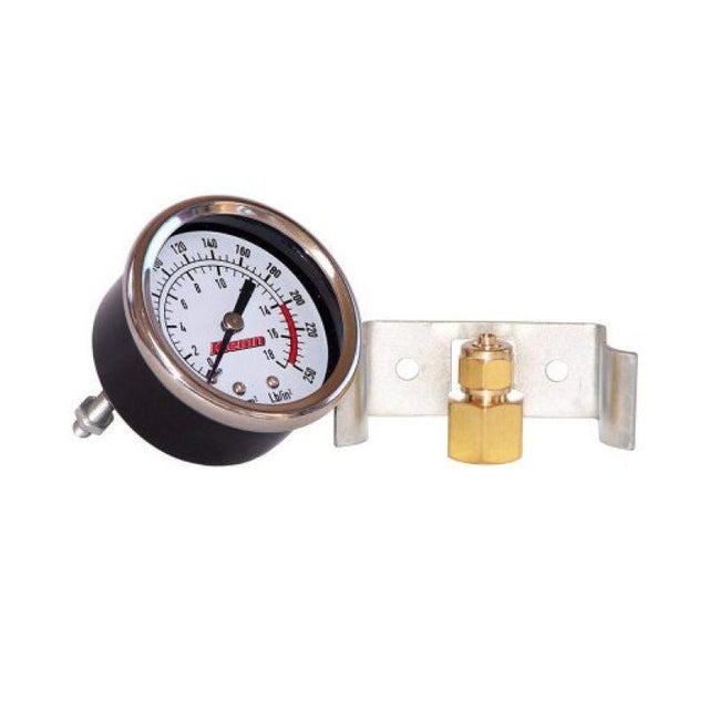 Kleinn Dash Mount Analog Air Pressure Gauge/ 0-250 PSI - 1/4In M NPT Inlet - RV and Auto Parts