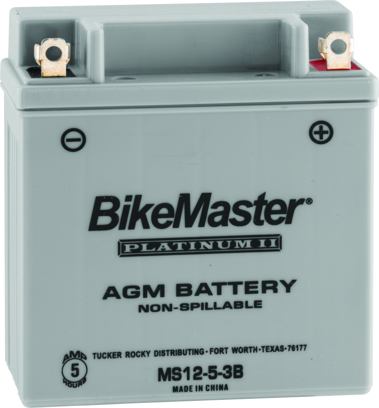 BikeMaster AGM Battery - MS12-5-3B - BikeMaster