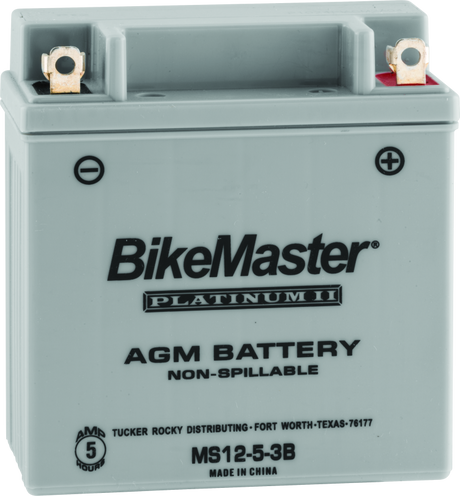 BikeMaster AGM Battery - MS12-5-3B - BikeMaster