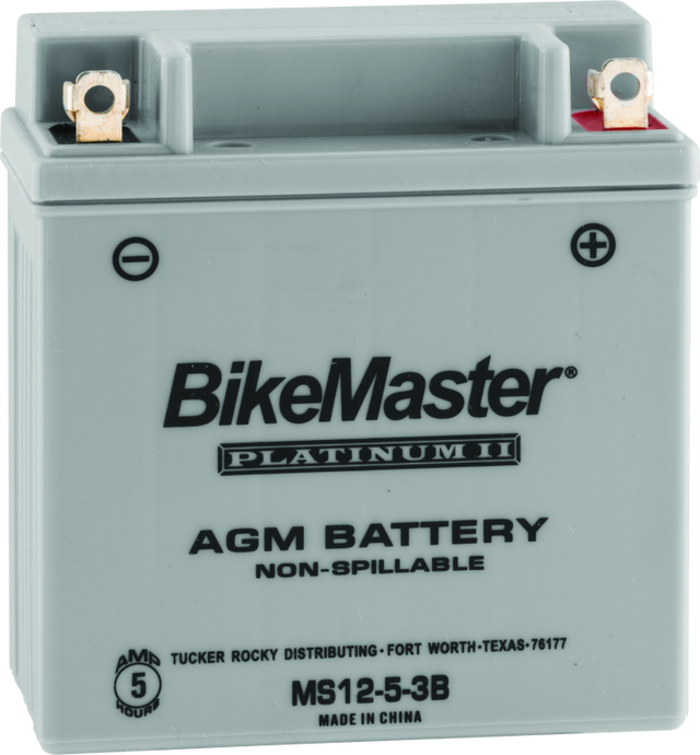 BikeMaster AGM Battery - MS12-5-3B - BikeMaster