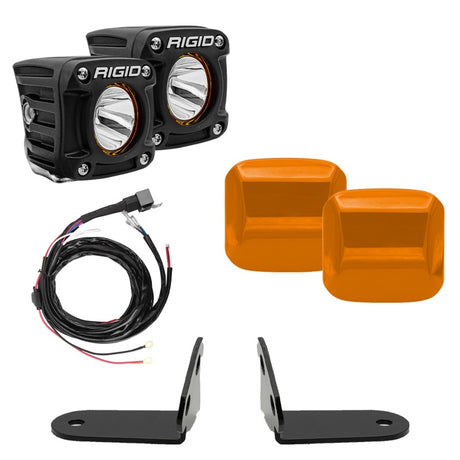 Rigid Industries 2017+ Polaris Pro R/Turbo R Revolve A-Pillar Light Kit - RV and Auto Parts