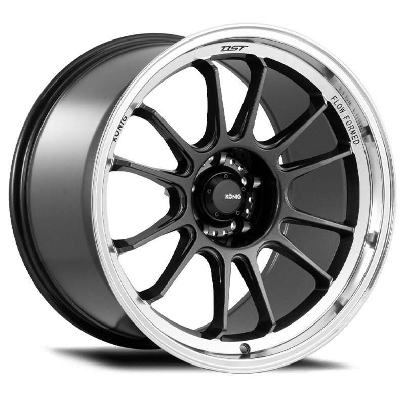 Konig Hypergram 18x11 5x112 ET40 Metallic Carbon w/ Machined Lip - RV and Auto Parts