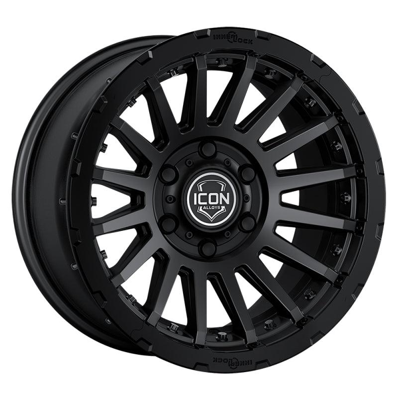 ICON Recon Pro 17x8.5 5x5 -6mm Offset 4.5in BS 71.5mm Bore Satin Black Wheel - RV and Auto Parts