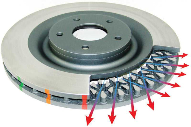 DBA 42165XS DBA 15-20 Ford Mustang GT Perf Package (380mm Front Rotor) Rear 4000 Series Drilled & Slotted Rotor