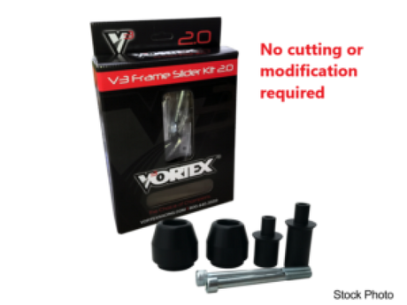 Vortex Racing 13-17 Kawasaki Ninja 300 V3 2.0 Frame Slider Kit- No Cut - Vortex Racing