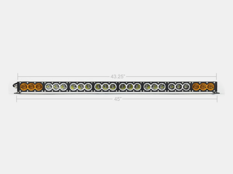 Cali Raised 43 Amber/White Dual Function Led Bar - No Wire Harness / No Switch