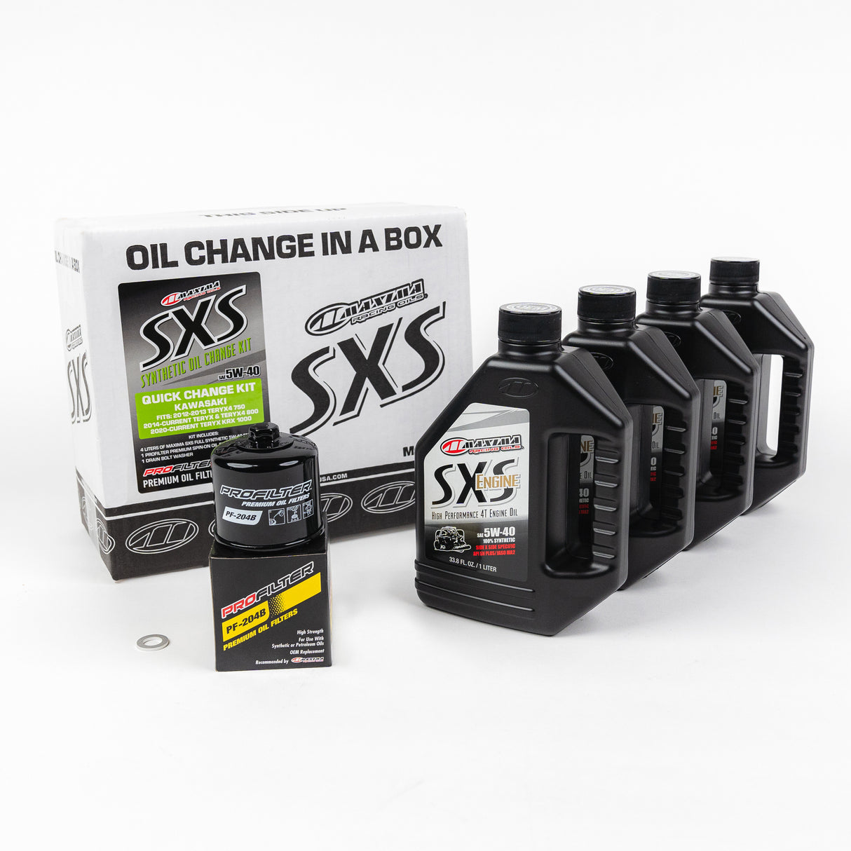 Maxima 90-469013-KRX Sxs Quick Change Kit 5W-40 With Oil Filter Kaw Krx