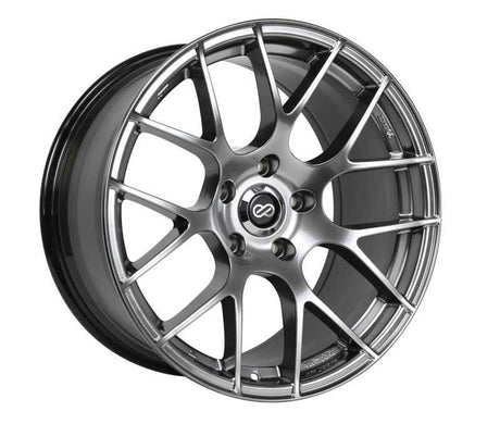 Enkei 467-995-1235HS Enkei Raijin 19x9.5 35mm Offset 5x120 Bolt Pattern 72.6 Hub Bore Hyper Silver Wheel