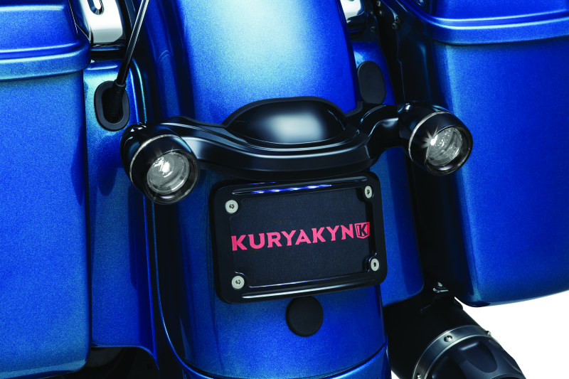 Kuryakyn Deep Dish Bezel For Bullet Turn Signals Smoke Lens Gloss Black - Kuryakyn