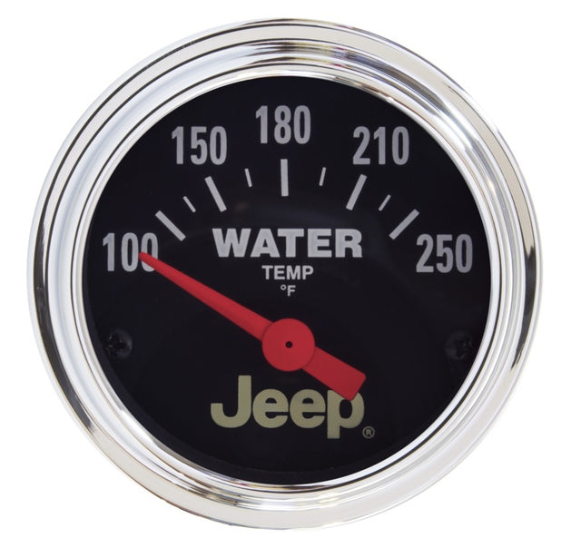 Autometer Jeep 52mm 100-250 Deg F Short Sweep Electronic Water Temperature Gauge - 880241