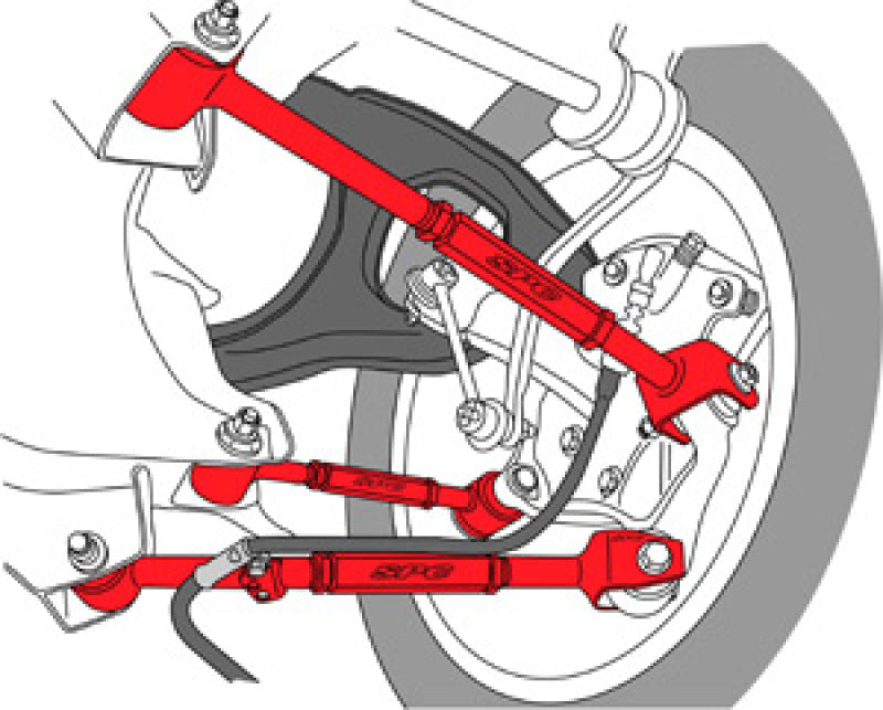 SPC Performance 08-13 Honda Accord/09-13 Acura TSX/TL Rear Adjustable Control Arm (Set of 3) - 67540