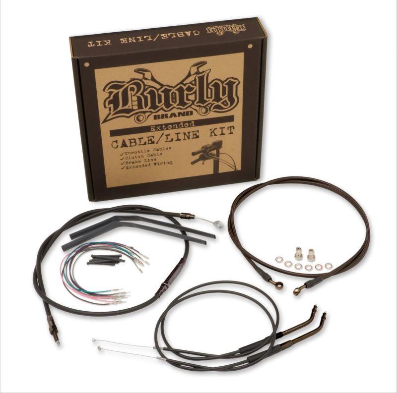 Burly Brand Control Kit 18in Gorla / 19in Louie Bar - Black - RV and Auto Parts