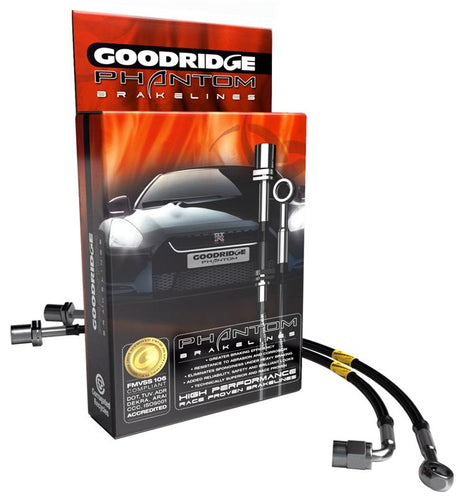 Goodridge 12-15 Chevy Camaro ZL1 Only Phantom Stianless Steel Brake Lines - 12227BKC