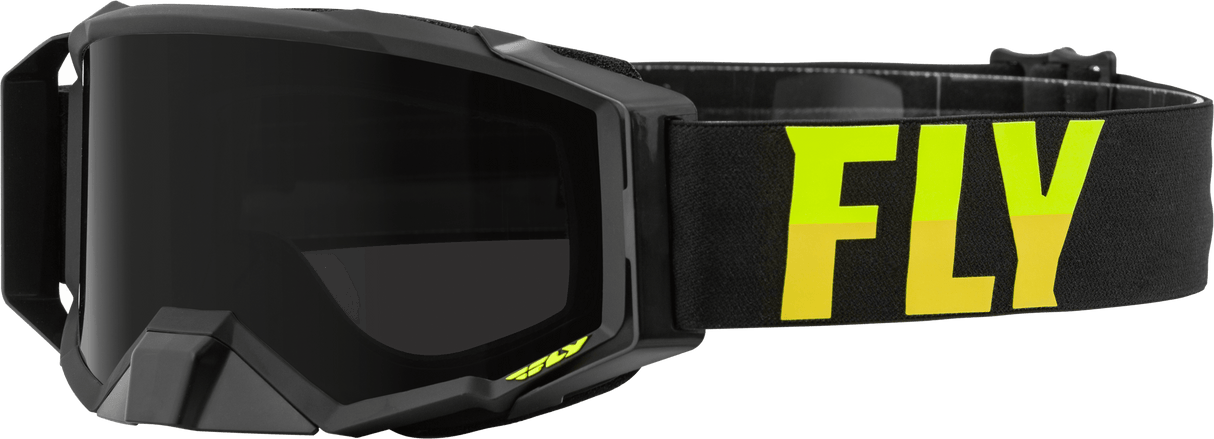 Zone Pro W/C Goggle Blk/Hi-Vis W/Dark Smoke Hydro Lens