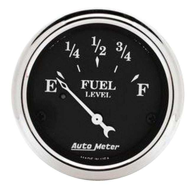 Autometer 2 1/16in Old Tyme 0-30 Ohm Electronic Fuel Level Gauge - Black - 1718