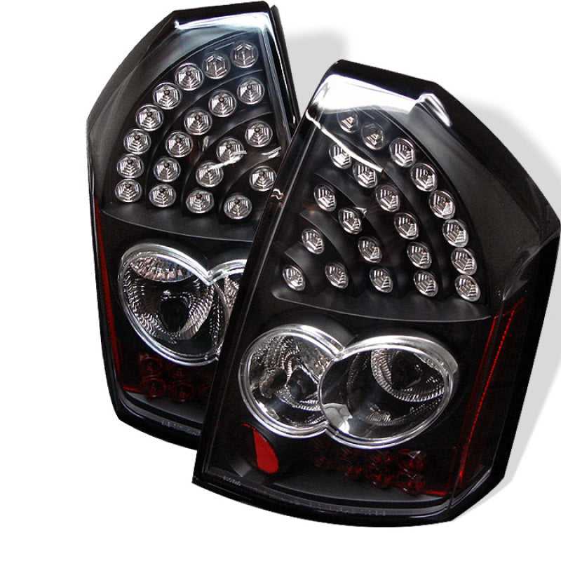 SPYDER 5000934 Spyder Chrysler 300C 05-07 LED Tail Lights Black ALT-YD-C305-LED-BK