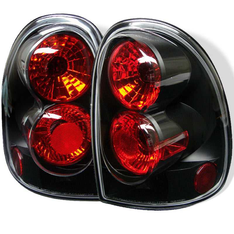 SPYDER 5002235 Spyder Dodge Caravan/Grand Caravan 96-00Euro Style Tail Lights Black ALT-YD-DC96-BK