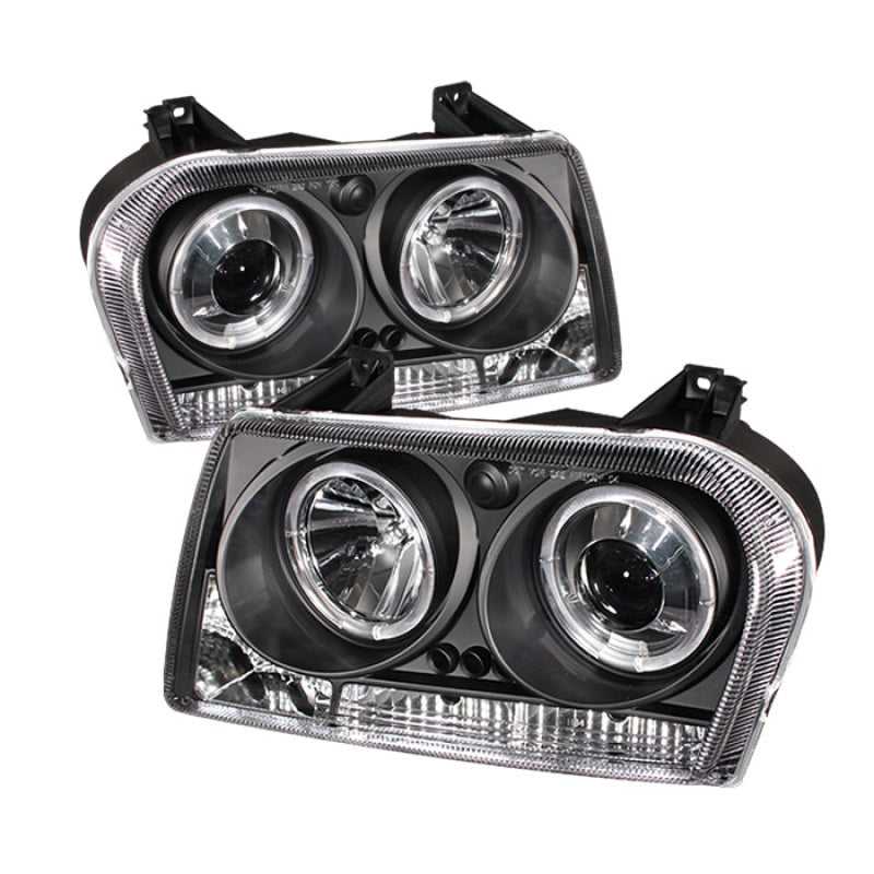 SPYDER 5009180 Spyder Chrysler 300 05-08 Projector Headlights LED Halo LED Blk (Not Included) PRO-YD-C305-HL-BK