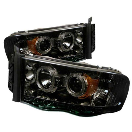 SPYDER 5009999 Spyder Dodge Ram 1500 02-05/Ram 2500 03-05 Projector Headlights LED Halo LED Smke PRO-YD-DR02-HL-SMC