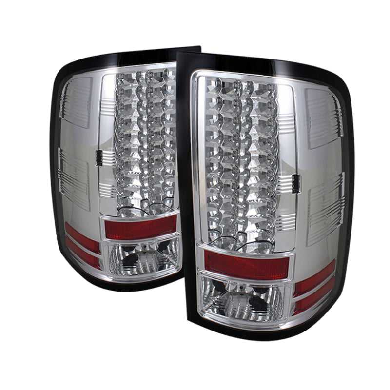 SPYDER 5014931 Spyder GMC Sierra 07-13 (Not fit 3500 Dually 4 Rear Wheels)LED Tail Lights Chrome ALT-YD-GS07-LED-C