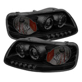 SPYDER 5078445 Spyder Ford F150 97-03 Projector - LED Halo Amber Reflctr LED Blk Smke PRO-YD-FF15097-1P-AM-BSM