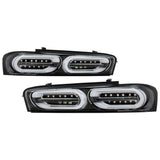 SPYDER 5087218 Spyder Chevy Camaro 16-18 Halogen LED Tail Lights Black ALT-YD-CCAM16HAL-SEQ-BK