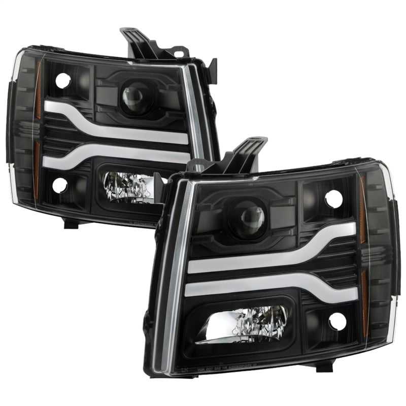 SPYDER 5087614 Spyder Chevy Silverado 1500 07-13/2500HD/3500HD 07-14 LED Black PRO-YD-CS07V3PL-BK