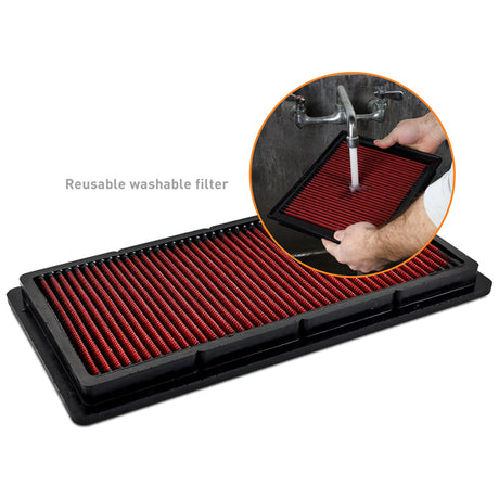 Mishimoto 87-01 Jeep Cherokee XJ Reusable Drop-In Air Filter - Mishimoto