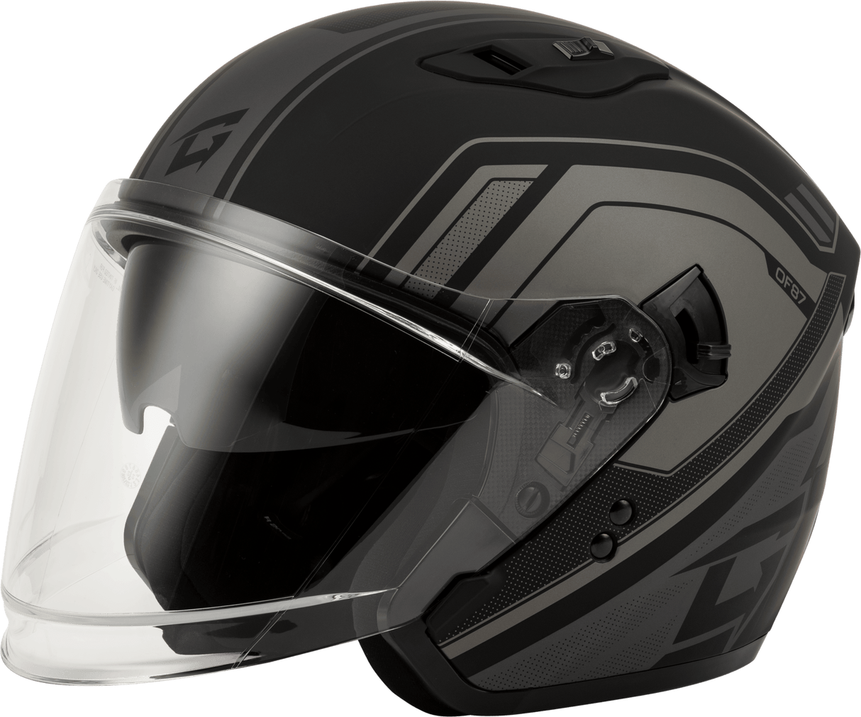 01187503 Gmax Of-87 Duke Helmet W/Led Light Matte Blk/Grey Xs - RV and Auto Parts