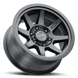 ICON Rebound 17x8.5 5x5 -6mm Offset 4.5in BS 71.5mm Bore Satin Black Wheel - RV and Auto Parts