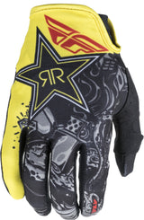 Lite Rockstar Gloves Black/Yellow Sz 8