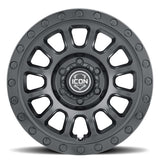 ICON Hulse 17 X 8.5 6 X 5.5 0mm Offset 4.75in BS Double Black - RV and Auto Parts