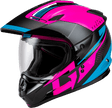 A11161236 Gmax Gm-11 Decima Helmet Black/Pink/Blue Lg - RV and Auto Parts