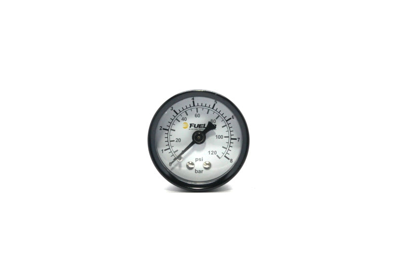 Fuelab 1.5in Fuel Pressure Gauge - EFI - Range 0-120 PSI (Dual Bar/PSI Scale) - 71511