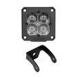 XK Glow Flush Mount XKchrome 20w LED Cube Light w/ RGB Accent Light - Spot Beam - XKGLOW