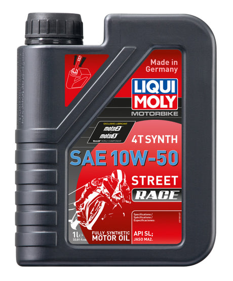 LIQUI MOLY 1L Motorbike 4T Synth SAE 10W50 Street Race - LIQUI MOLY