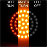 Letric Lighting Bullet Style Swtchbcks Red/Amb - RV and Auto Parts