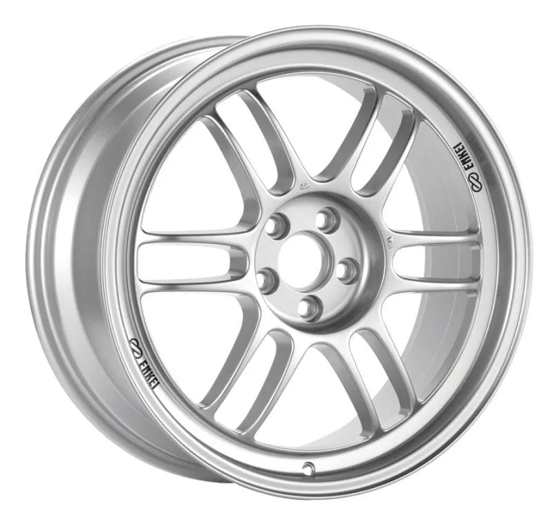 Enkei RPF1 18x9.5 5x114.3 38mm Offset 73mm Bore Silver Wheel 350z/G35 - RV and Auto Parts